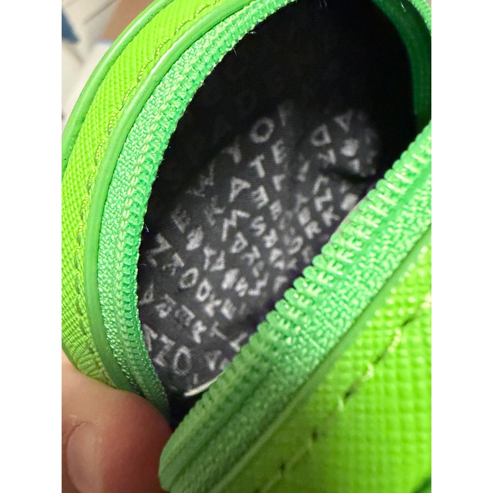 Kate Spade New York Watermelon Coin Purse Saffiano Leather Round Zip Pouch Green - Picture 5 of 7